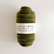 Load image into Gallery viewer, Velvet Ribbon 3/8" 10 Yards | Flax &amp; Twine
