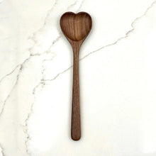 Load image into Gallery viewer, Walnut Heart Spoons (9.5”) | JBrody &amp; Co.