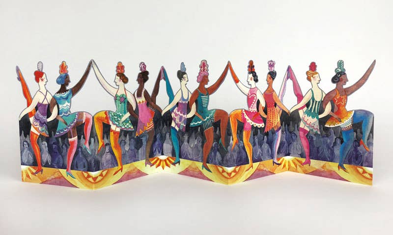 Cabaret Dancers Die-Cut Card | Sarah Young