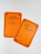Load image into Gallery viewer, Two orange playing cards with text on a white background