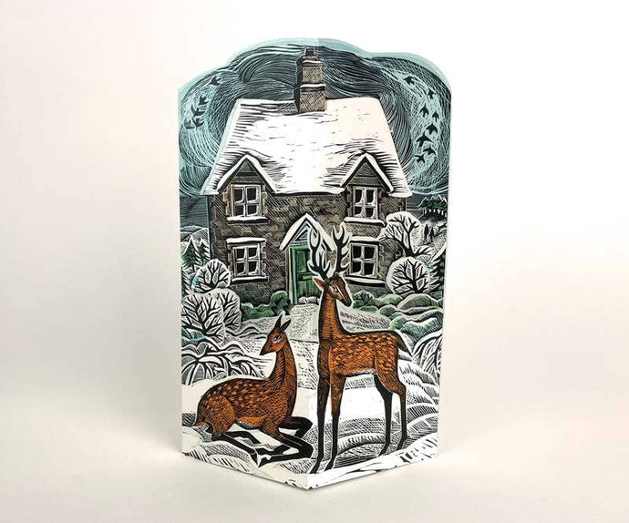 Hope Cottage Die-cut Card by Angela Harding | Art Angels