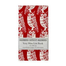 Load image into Gallery viewer, Cambridge Imprint | Very Slim List Book Owls