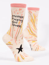 Load image into Gallery viewer, Women&#39;s Crew Sock | Blue Q