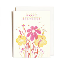 Load image into Gallery viewer, Flower Bunch Birthday | Homework Letterpress Studio
