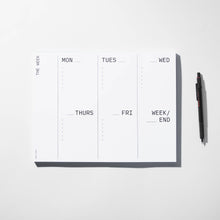 Load image into Gallery viewer, Large Weekly Desk Planner Notepad | Case Study