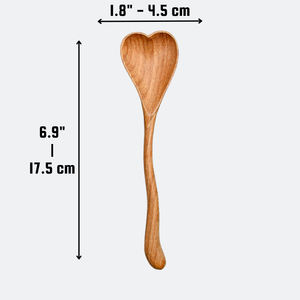 Wiggly Heart-Shaped Wooden Spoon | 194 Craft House