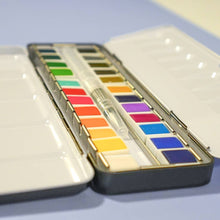 Load image into Gallery viewer, Bailey Rae Studio | 24 Color Watercolor Paint Palette