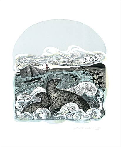 Art Angels | Seal Song Card by Angela Harding
