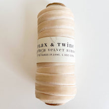 Load image into Gallery viewer, Velvet Ribbon 3/8" 10 Yards | Flax &amp; Twine