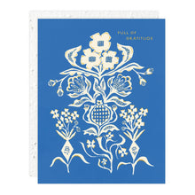 Load image into Gallery viewer, Blue Flower Bouquet Thank You Card | Seedlings
