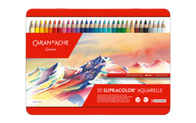 Load image into Gallery viewer, Supracolor Aquarelle Colored Pencils, Set of 30 | Caran d’Ache
