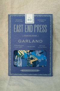 Happy Birthday Recycled Blue Mix Sewn Garland | East End Press