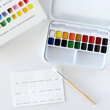 Load image into Gallery viewer, Watercolor paint set 18 colors with brush | emily lex studio