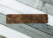 Load image into Gallery viewer, Leather Shawl Cuff with Bronze Stud for Scarves &amp; Shawls | Sunrise Grove