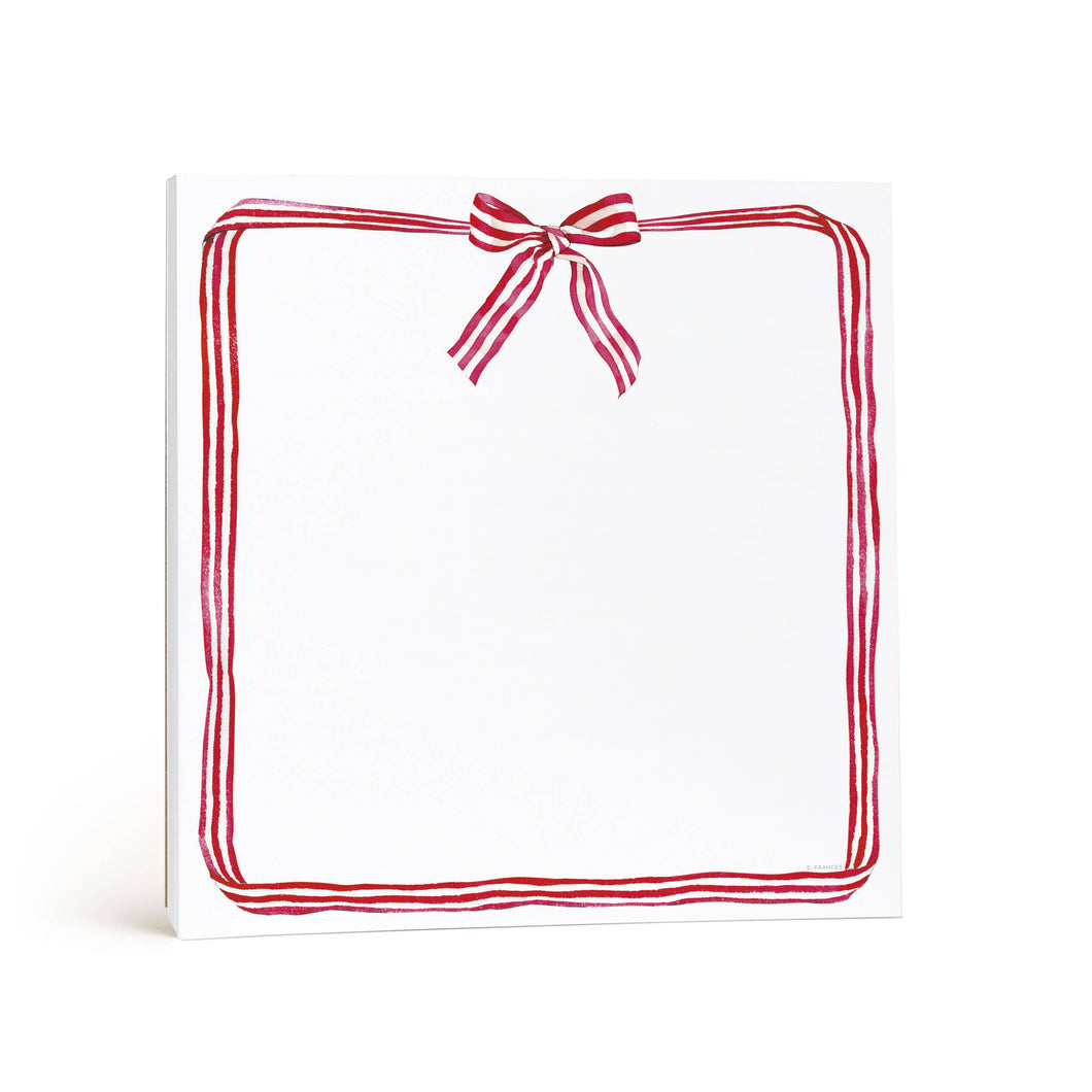 Red Ribbon Candy Chunky Notepad | E. Frances Paper