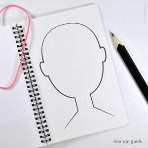 My Book of Faces Four-Panel Sketchbook | Inkello Letterpress