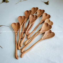 Load image into Gallery viewer, Wiggly Heart-Shaped Wooden Spoon | 194 Craft House