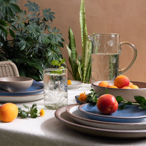Etched Thistle Recycled Glassware | East Fork Pottery