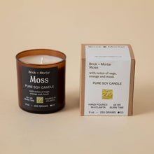 Load image into Gallery viewer, Moss Scented Candle | Brick+Mortar