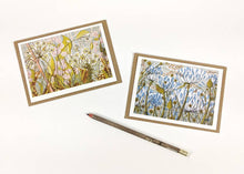 Load image into Gallery viewer, Agapanthus II/Ramsons and Campion Notecards by Angie Lewin | Art Angels