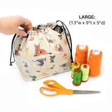 Load image into Gallery viewer, Splash Fabric | Large Cinch Bag