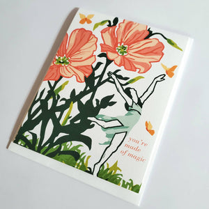 Little Green - You're Made of Magic Fairy Dance Birthday Greeting Card