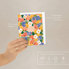 Load image into Gallery viewer, Flower Power Congratulations Card | Seedlings