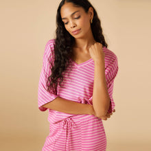 Load image into Gallery viewer, Dream Jersey Relaxed V-neck with Capri Lounge Set for Women | Softies