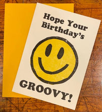 Load image into Gallery viewer, Groovy Smile Birthday Card | Hatch Show Print