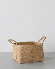 Load image into Gallery viewer, Square Basket with handle, jute - natural | Will &amp; Atlas