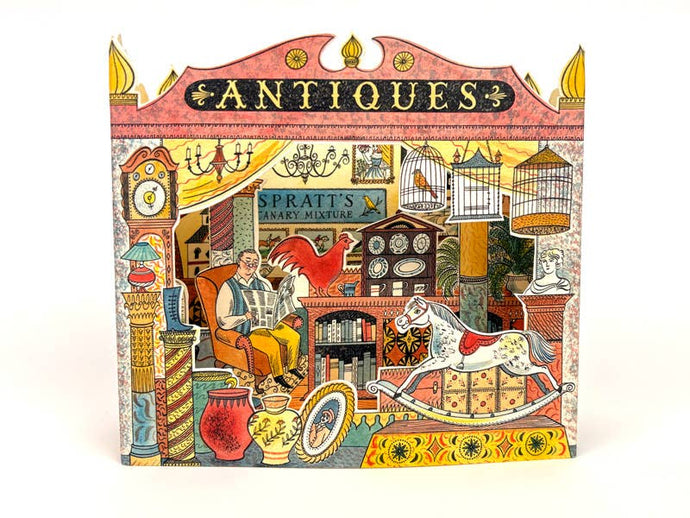 Antiques Shop 3D Card by Emily Sutton | Art Angels