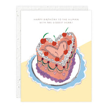 Load image into Gallery viewer, Heart Shaped Cake Birthday Card | Seedlings