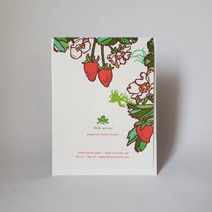 Little Green - Congratulations New Mom Strawberry Picking Greeting Card