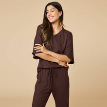 Load image into Gallery viewer, Dream Jersey Relaxed V-neck with Capri Lounge Set for Women | Softies