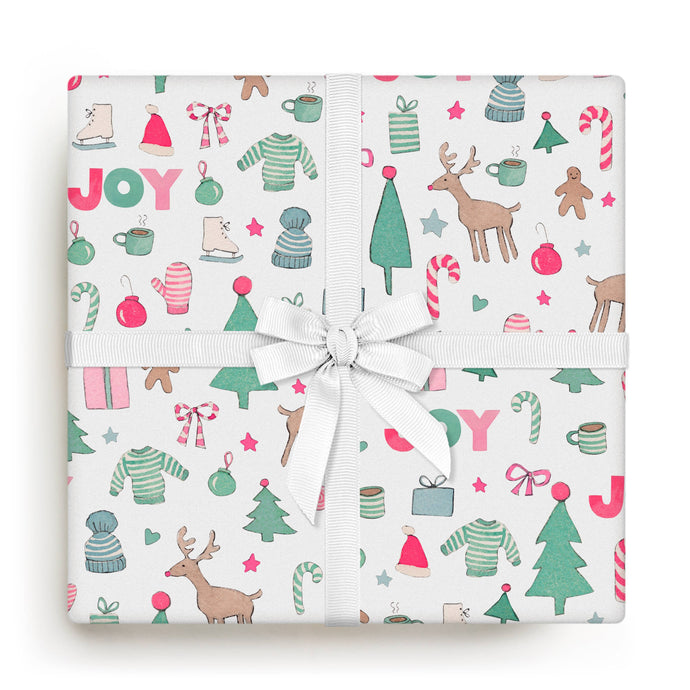 Merry Motif Roll of Gift Wrap | E. Frances Paper