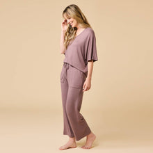 Load image into Gallery viewer, Dream Jersey Relaxed V-neck with Capri Lounge Set for Women | Softies
