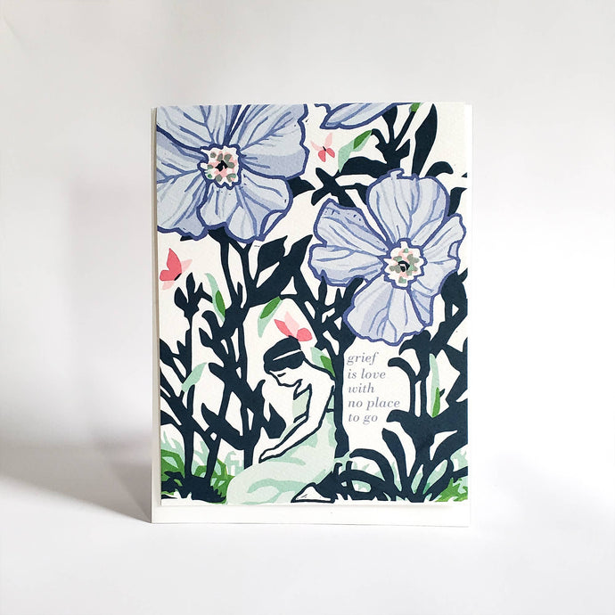 Little Green - Grief is Love Sympathy Condolence Greeting Card