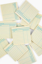 Load image into Gallery viewer, Library Card Post-It ® Sticky Notes - Yellow | Marigold Press