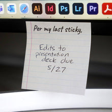 Load image into Gallery viewer, Per My Last Sticky - Funny Sarcastic Sticky Note Pad | Bad Betty Greeting Co.