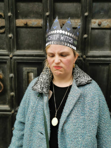 Hadley - Chief Witch Party Hat Card