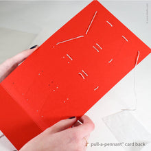 Load image into Gallery viewer, Birthday Pull-A-Pennant™ Greeting Card | Inkello Letterpress