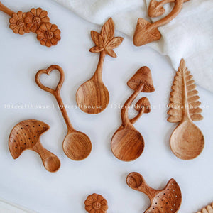 Wooden Mushroom Spoon | 194 Craft House