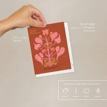 Load image into Gallery viewer, Heart of Flowers Birthday Card | Seedlings