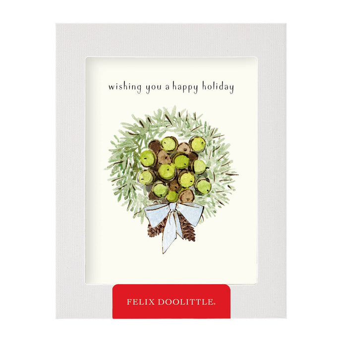 Acorn Garland Boxed Holiday Christmas Cards | Felix Doolittle