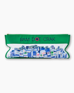 Oh My Mahjong | Kelly Green Bam Dot Crak Bag