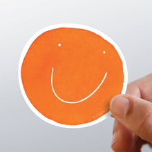 Load image into Gallery viewer, Orange Smiley Sticker | E. Frances Paper