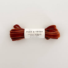 Load image into Gallery viewer, Velvet Ribbon 3/8” (3yds) | Flax &amp; Twine