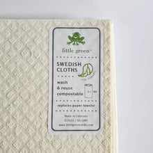 Load image into Gallery viewer, Little Green - Eco-Friendly Dishcloth Fall Mushroom Design, Swedish Towel