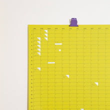 Load image into Gallery viewer, 2027 Yearly Wall Calendar Chartreuse | Case Study