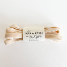 Load image into Gallery viewer, Velvet Ribbon 3/8” (3yds) | Flax &amp; Twine
